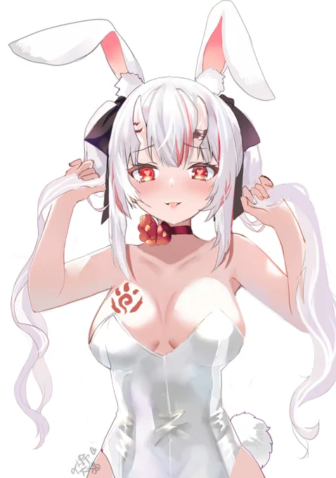 #百鬼絵巻 #百鬼あやめ バニーガール百鬼兔年畫個兔女郎應景我第一次畫兔女郎裝請大家不要嫌棄啊 