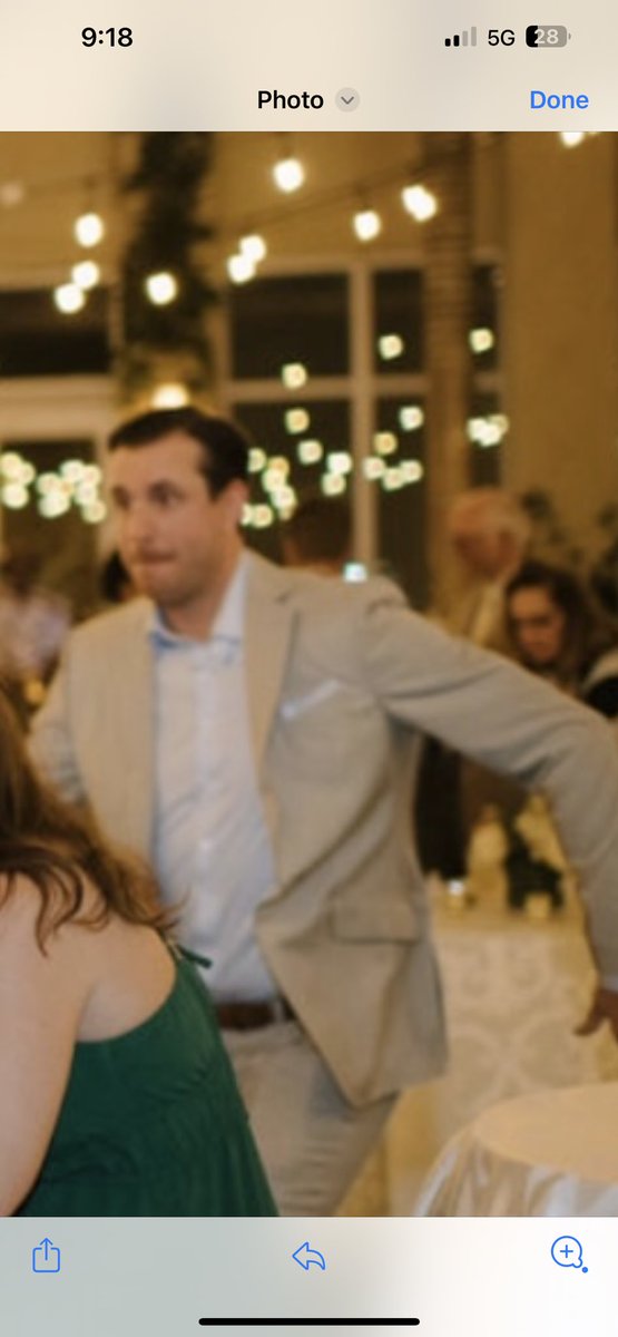 Nothing will ever be funnier than my fiancé sprinting to get into the photo at my friend’s rehearsal dinner. 😂