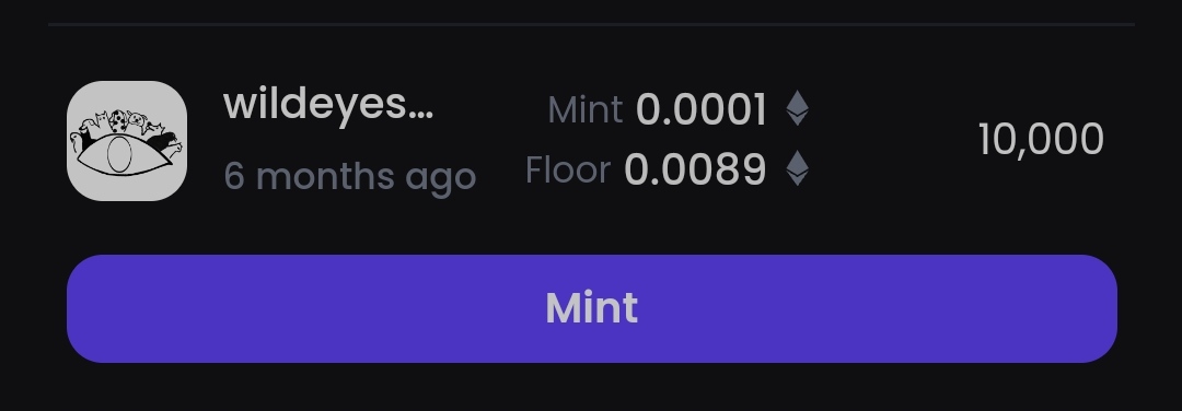 WildEyesnft's tweet image. Look who's back on @gem.. 

Now you can mint through gem in this link..
gem.xyz/mints?duration…

 Let's continue playing wild