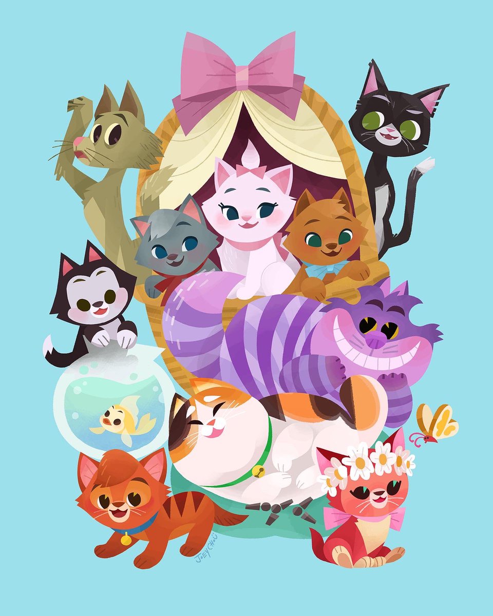 #disneycats 2/4 of new art piece for @waltdisneyworld #EPCOT #InternationalFestivaloftheArts in 2023! New Location this year I will be in the Odyssey building.
1/28:(5-7PM)  1/29:(2-4PM)  1/30:(2-4PM)  1/31:(2-4PM)  2/1:(2-4PM)  2/2:(2-4PM)  2/3:(11-1PM)  Hope to see you guys