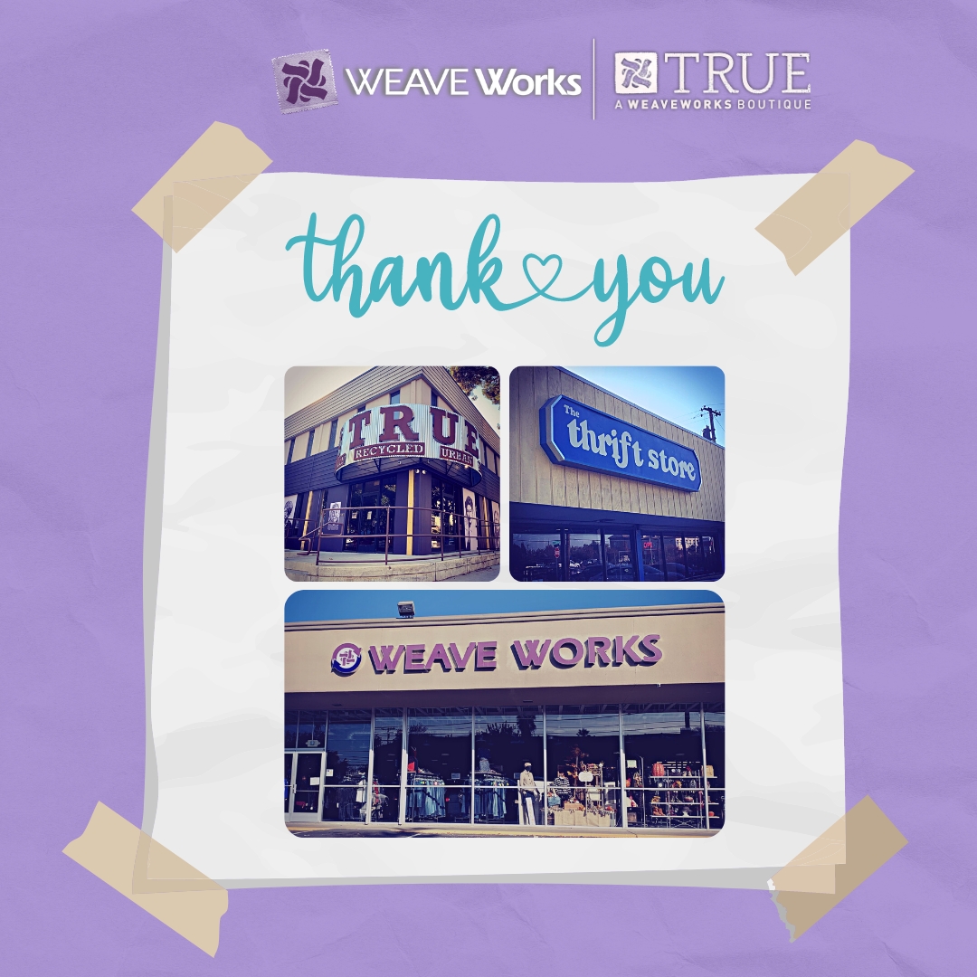 Repost from WEAVE Fashion: “Thank you for shopping &amp; supporting our thrift stores in 2022! Your dollars and donated items help fund 24/7 services &amp; outfit survivors, so they can regain their independence to have a safe &amp; healthy future for themselves &amp; their children.“