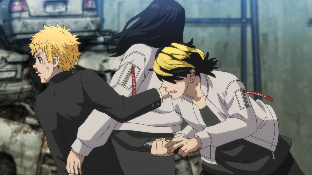 panravenc's tweet photo. #TokReWatch | EP 20

today, on top gay moments of all time, matsuno chifuyu and his simping for baji keisuke (understandable). also, kazutora's stabbing... his thoughts on betrayal, he definitely deserved better (⁠ ⁠；⁠∀⁠；⁠) and baji vs fifty! what a marvel!! i simped too. https://t.co/ardDMQj0JA
