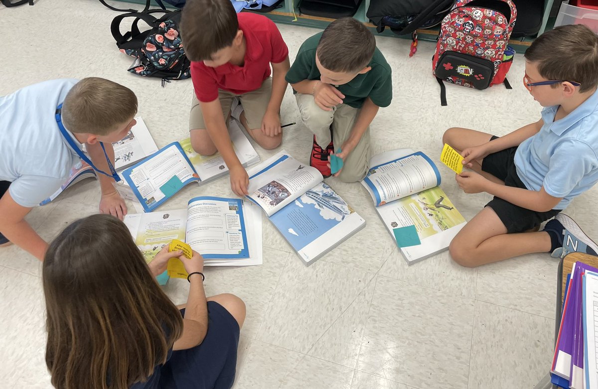 MissBrownFL1's tweet photo. We wrapped up our ELA Unit this week about Teamwork with a comprehension card game called #FanNPick and of course, teamwork! The students learned the importance of working together and understanding of characters perspective. #KaganStructures @CESCorkyBear https://t.co/vcUpcl7V1R