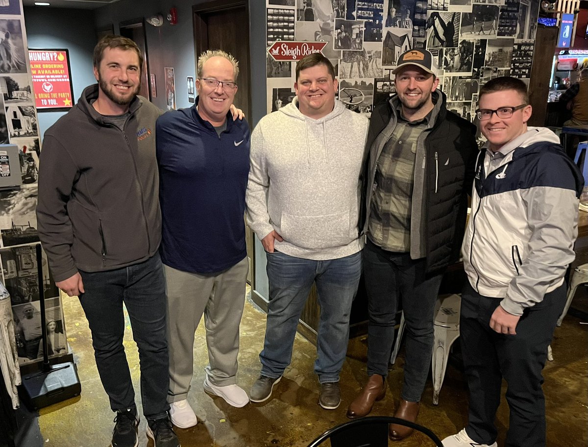 BehrendBaseball's tweet photo. Awesome to visit with alum #14 Ryan Geibel and #30 Alex Margraf tonight. #psb4life #teammates https://t.co/q7URUr13YX