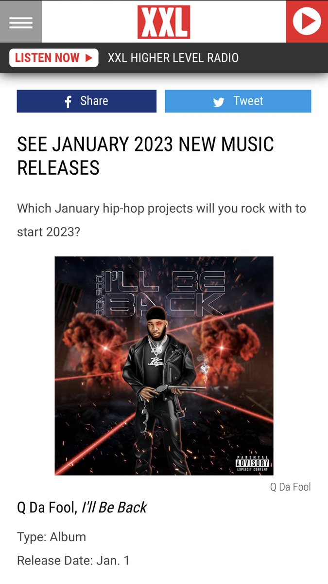 Qdafool_RS's tweet photo. @XXL you heard em hottest mixtape this week 💯😅 #ILLBEBACK #FREEDAFOOL https://t.co/Iakcyhfodo