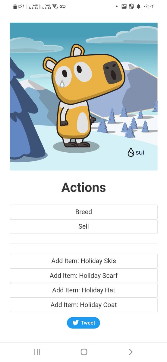 solgi_ghasem's tweet photo. 🎁 I just unboxed my Sui Holiday Capy! ❄️
Create your own Capy here:  https://t.co/NjKKcxZd2x #CapyHolidays https://t.co/Ns1iU1vPlq