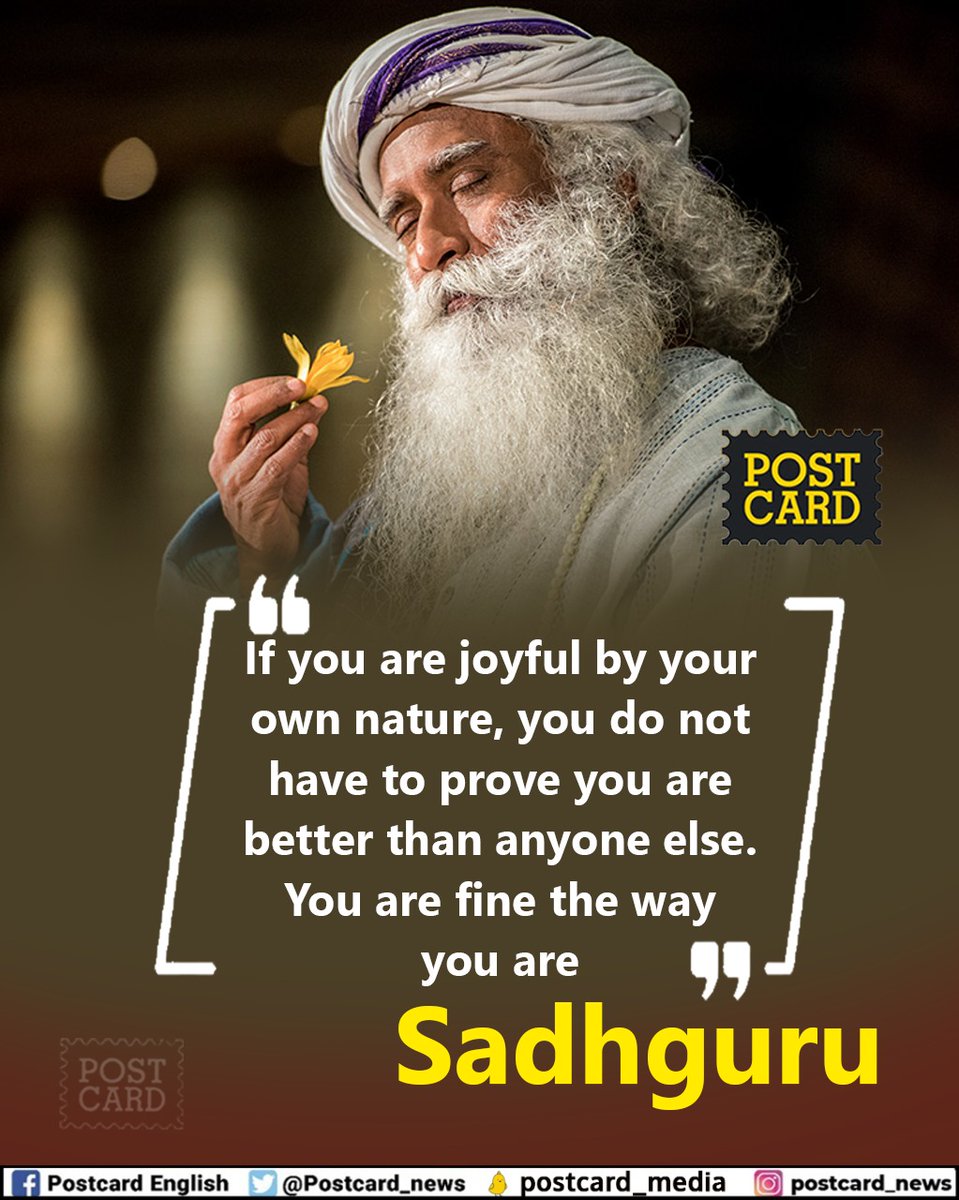 postcard_news's tweet photo. #Sadhguru https://t.co/hi1rXNN74q