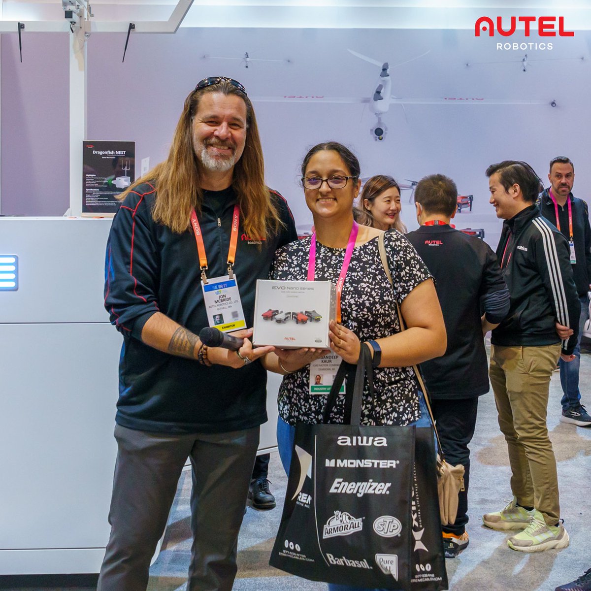 AutelRobotics's tweet photo. Congratulations to Gagandeep for winning an Autel drone today!
Don’t forget to visit Autel's booth #18315 tomorrow, you could be the next lucky one!
#AutelRobotics #CES #Auteldrones #EVOMax https://t.co/wNuQwGPMWs