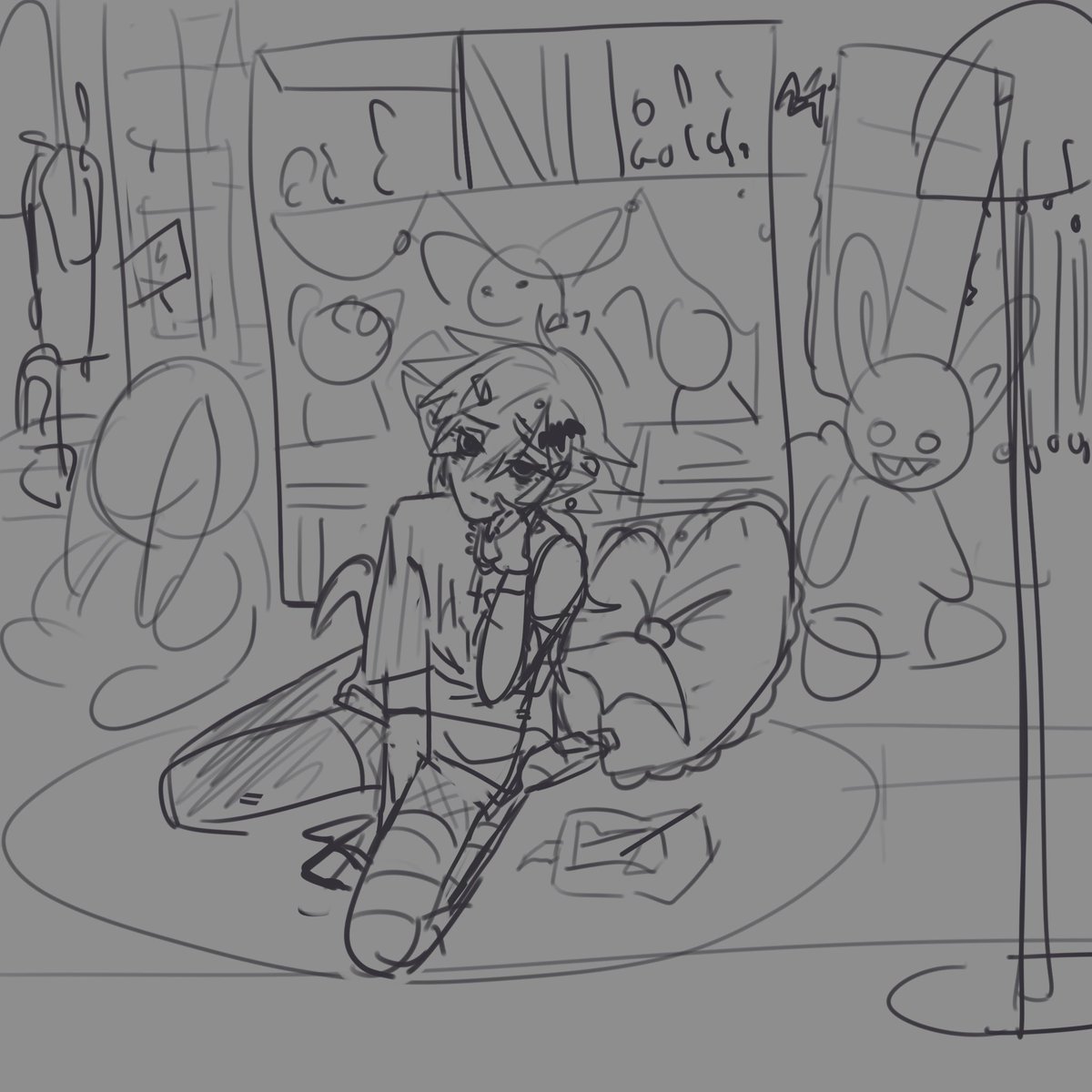 #mordtocs #mordt_Grey
WiP, probably have to draw a different character since I don’t want my portfolio to be filled with just Grey. 
But just so you know, I just really wanted to draw pastel Goth Vamp Grey ;—;