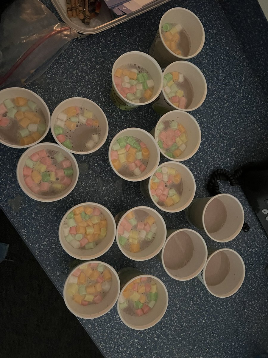 JRobinsonKinder's tweet image. We had our "make-up" PJ party! We've been excited all week to drink yummy hot cocoa &amp;amp; eat our special party treats! #FunFriday #WeWorkedHardAllWeek #ComfyCozy #WeEarnedIt #WeKnowHowToParty