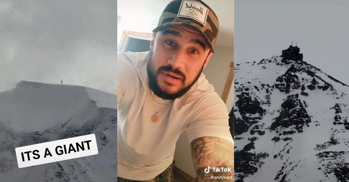 valleysqueenx's tweet photo. @Unsolved Hey @Unsolved please do a episode on missing TikToker #AndrewDawson who filmed a strange giant like creature on top of a mountain in Canada. Dawson began having strange encounters with CIA who stalked him at his home, he has recently been pronounced death. Answers are needed! https://t.co/LXQCQR1kvG