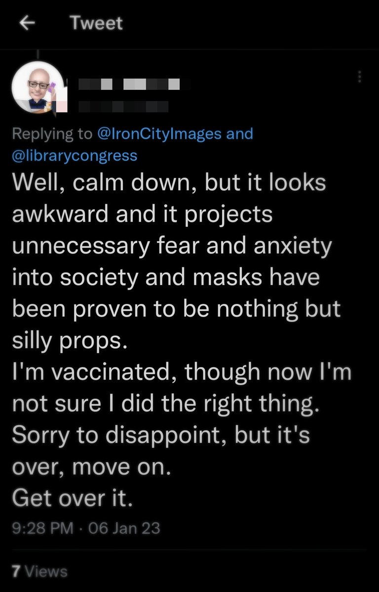 Ooh, look at the eugenicist in LoC's thread. It's because of jagoffs like this that I'm largely shut out of public life. And apparently I'm projecting unnecessary fear and anxiety when I do leave the house. #CovidIsNotOver #HighRiskCOVID19