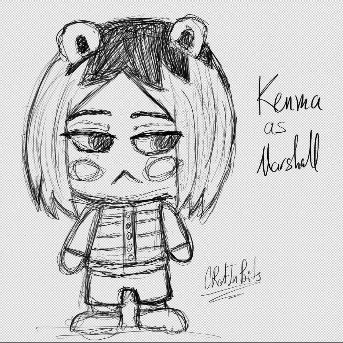 crotinbits's tweet photo. I did a lil quick sketch of Kenma as Bby Marshall from ACNH
Thinking over maybe cleaning it up and finishing it… but I’m unsure https://t.co/2qRdzRNdAz