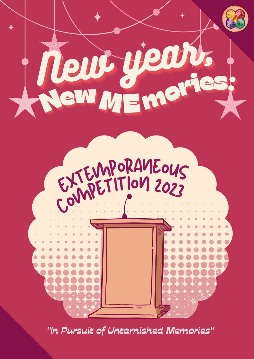 PiPsycheBRC's tweet image. Nubayan bat ungkatan ng past⁉️ EMEEE, are you ready to delve deep down, and show your precious memories 🤪✨

Join the Extemporaneous Competition with the theme, "In Pursuit of Untarnished Memories," this January 18, 2023, handled by the PiPsyche club.

SEE YOU MGA MHIE🤩‼️