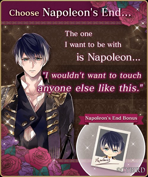 nile_mama's tweet photo. Our dear emperor never fails me.. 😳😍

I finished the Napoleon's End for Napoleon vs. Sebastian Route in the Easy Mode: 12 Flavors of Love story event! #ikevampIkéVamp: https://t.co/PXzDxIsoIi https://t.co/nWPLe0d5pm