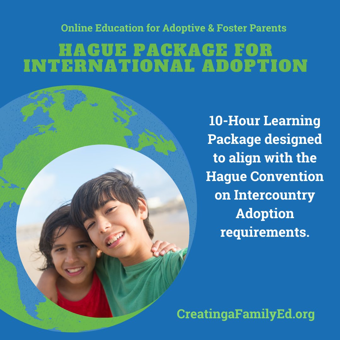 CreatingaFamily's tweet image. It's time for Featured Course Friday again! This week, CreatingaFamilyEd.org is highlighting the bundle of courses that will prepare you well for a Hague Convention international adoption. Check it out here: ow.ly/HrnO50MhCyw

#internationaladoption #HagueConvention