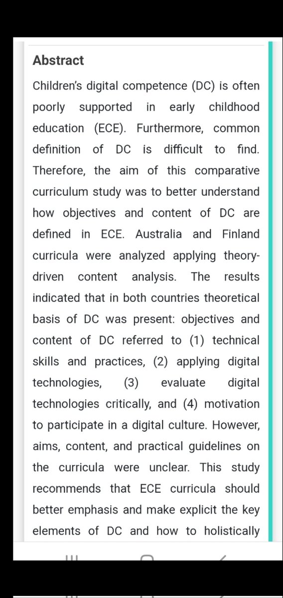 Keeping up the January tradition with an OA Publication with @KontkanenSini Many Thanks for a great collaboration! #digitalcompetence
#digitalliteracy in #earlychildhoodeducation @SwinEDUCATION
@SwinHASS @EECERASIG_DC

protect-au.mimecast.com/s/0O3cCoVzpVIV…
protect-au.mimecast.com/s/0O3cCoVzpVIV…