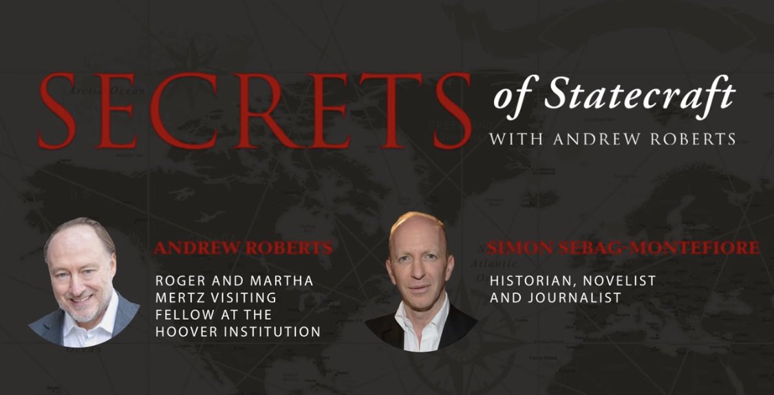 Finally, the latest episode of #SecretsOfStatecraft with @aroberts_andrew & @simonmontefiore. I only started showing a fervid fascination for history after I discovered a few favorite British historians. The way they talk about history is inspiring. youtu.be/s-mQGdZZZoM