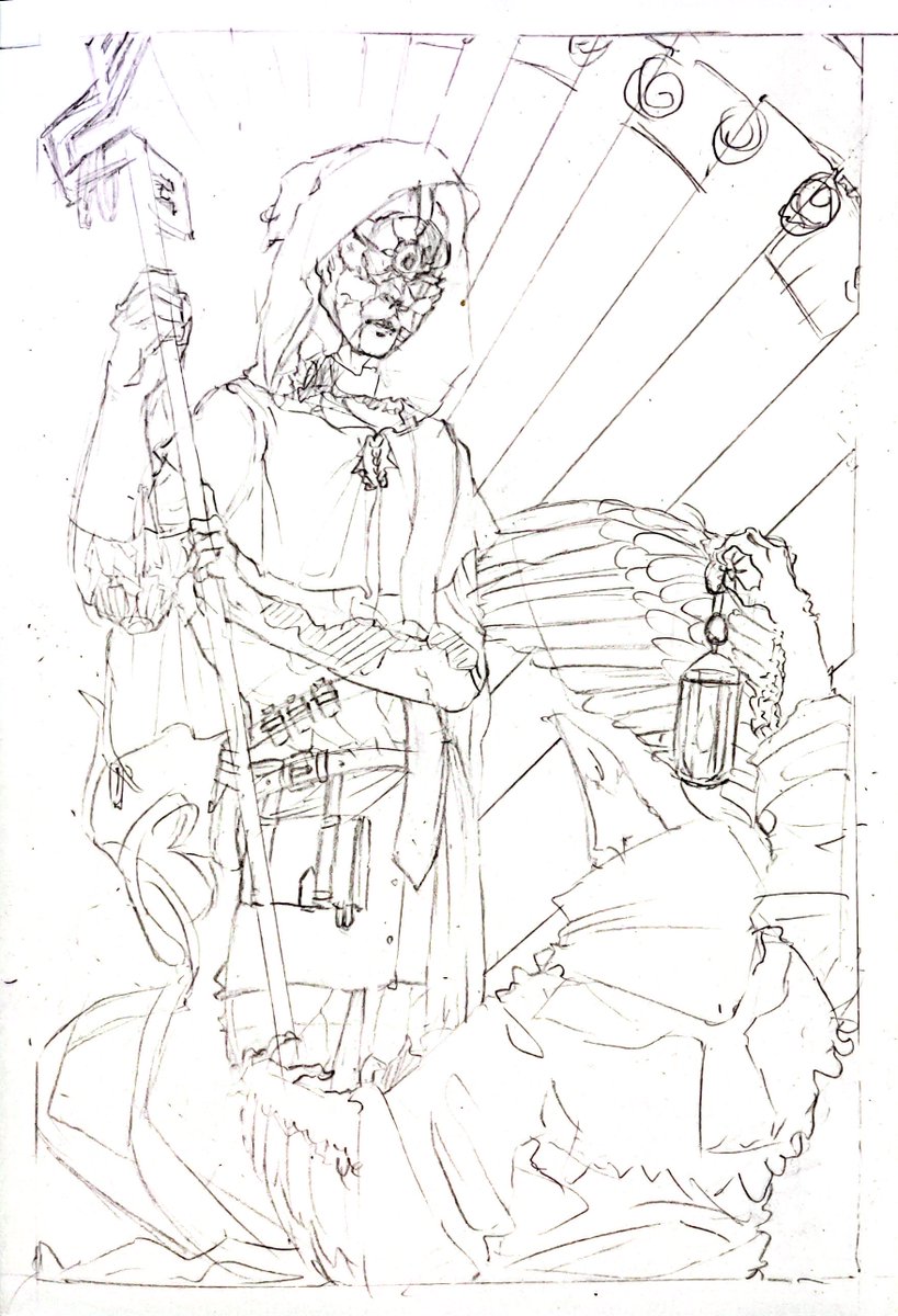 fungiwhale's tweet photo. The Cracked man meets the Plague Doctor.
Reference: "In the Shadow of the Anguished Lord" by Gabriel Jade. Source: https://t.co/zSNGbLA7an.
#SCP #SCPFOUNDATION #SCP049 #alagadda https://t.co/AN0v9AVkHE