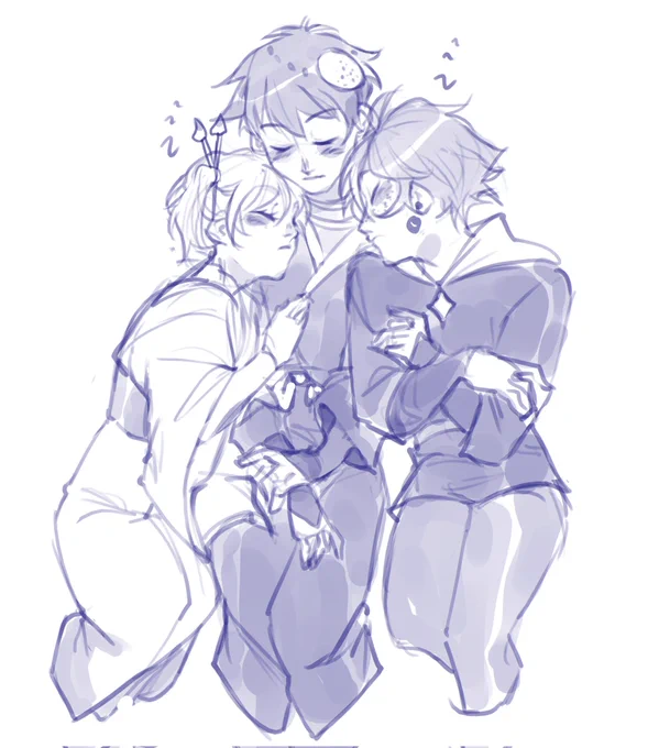 first pair are my ocs hehe (second is platonic btw) 