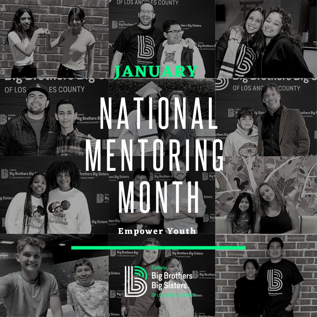 CBBBSLA's tweet photo. January is National Mentoring Month! We appreciate the mentors in our program for devoting their time to serve the LA community through mentoring and making an impact in the life of their Little. Make an impact through mentoring at https://t.co/NwiMfpI5HU #MentoringMonth https://t.co/VKgQGPba74