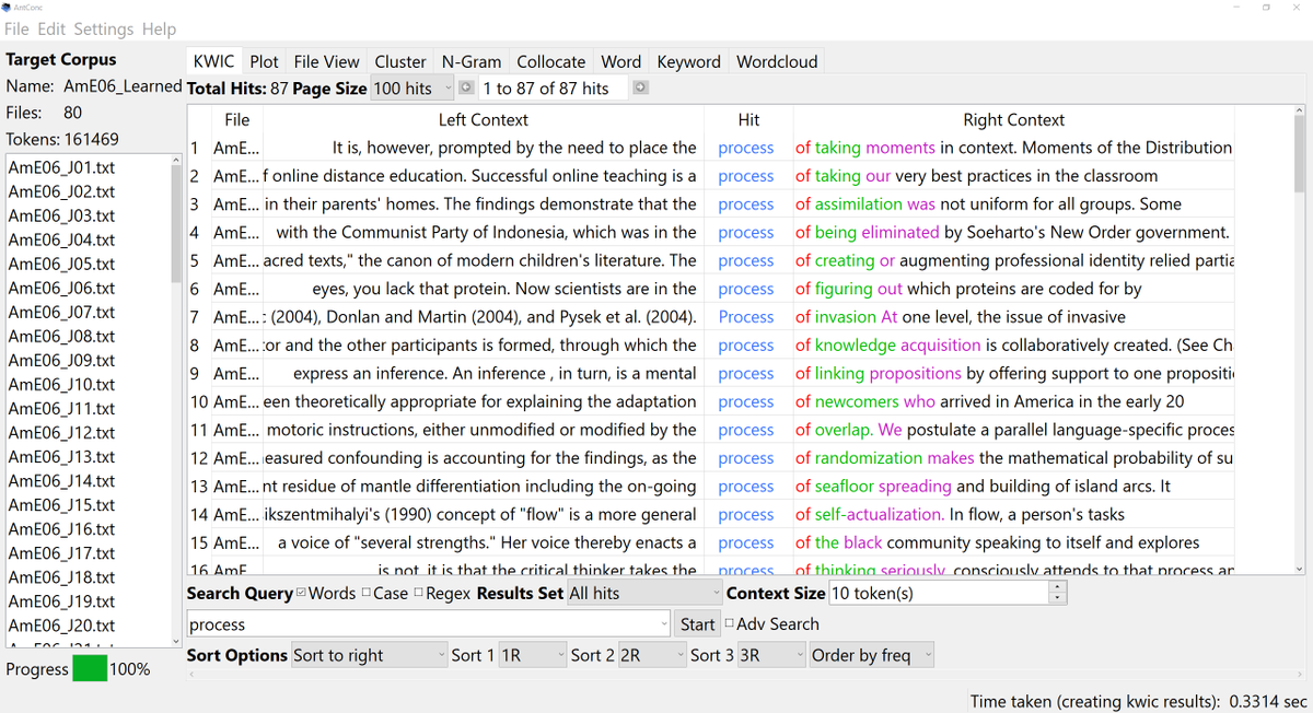 antlabjp's tweet photo. I'm happy to announce that AntConc 4.2.0 for Windows, MacOS, and Linux is now released. Highlights include a much faster startup time, an easier to use and more powerful corpus manager, and a new, simpler way to create corpora from wordlists: https://t.co/dJSr51yvxv https://t.co/Rc5PiFQOfE