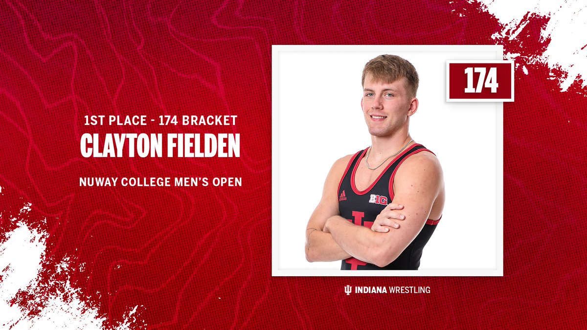 IndianaWR's tweet photo. Taking home the title 🏆

@C_Fielden01 won the 174 bracket at the NUWAY College Men's Open in Louisville today. https://t.co/TE8jRFUeGQ