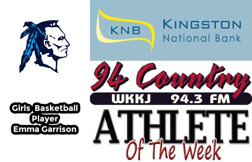 This week’s Kingston National Bank Athlete of the Week is Adena Girls Basketball player Emma Garrison, who scored 12 points and had 5 rebounds in the Lady Warriors' win over Jackson Thursday. Garrison also had 18 points, 5 rebounds, and 3 assists in Adena’s win over Zane Trace!