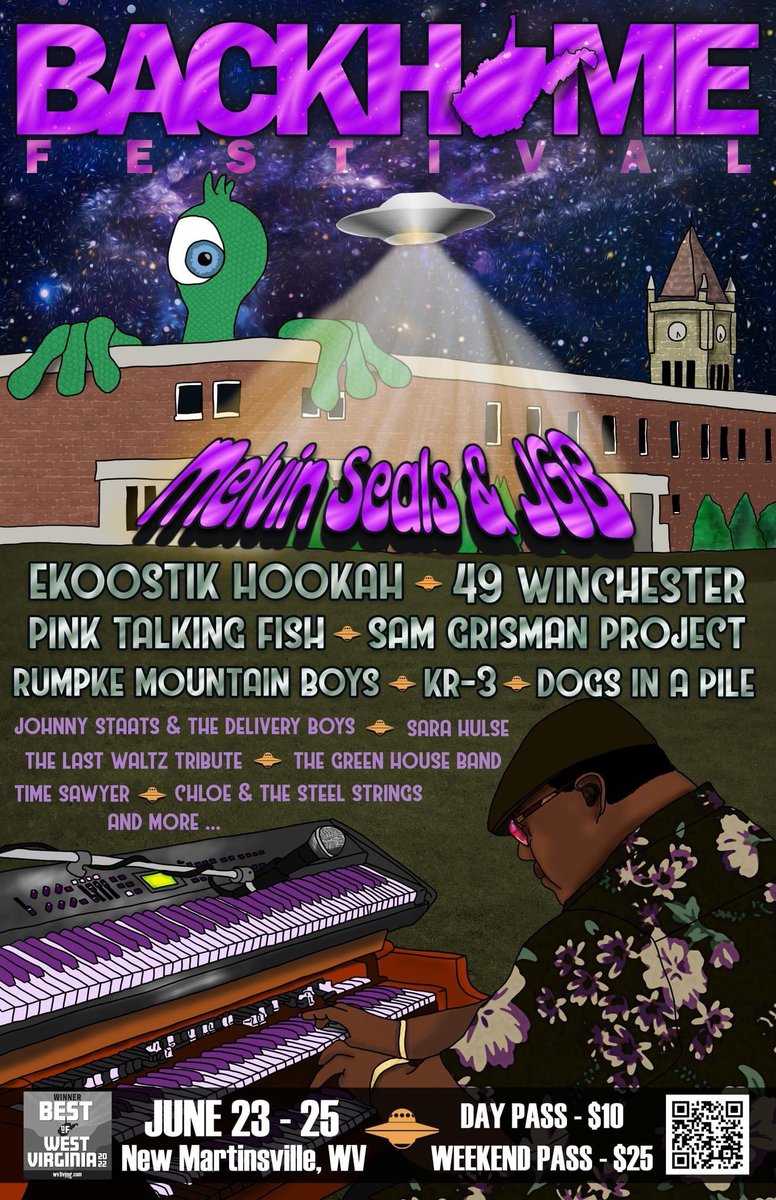 We’re SO excited to share that we’ll be playing the <a href="/BackHomeWV/">Back Home Festival</a> in New Martinsville, WV on June 24th! Check out this lineup! 

Grab tickets here: backhomefestival.com/tickets