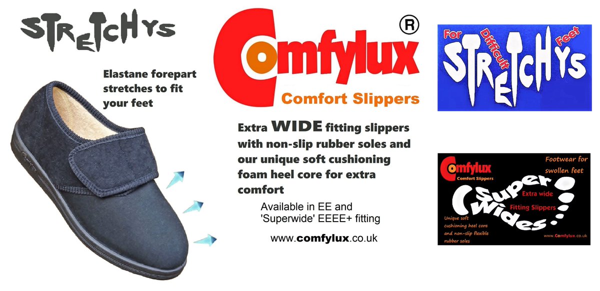 _Comfylux_'s tweet image. Comfylux  Comfort Slippers #brand #footcare #slippers #Shoes #diabetes #diabetic #orthopedic #podiatry #swollenfeet #footwear  #widefeet #widefit #comfortshoes #comfort #shoes #ladiesslippers #menswear #mensslippers #SaturdayMorning #Saturday #SaturdayMood