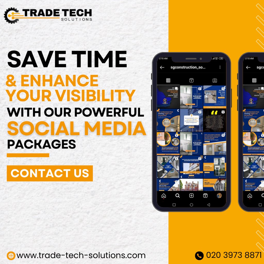 TradeTechLDN's tweet image. By taking the time to understand you, your business, and your clients, we can tailor our posts directly to your business, helping you stand out from the crowd and save time. 

It’s a win-win!

Get in touch with us today to find out more about our social media management services