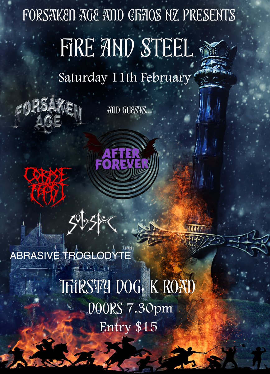 ChrisRi05782015's tweet photo. @ForsakenAgeband @TheThirstyDogNZ #metal #HeavyMetal https://t.co/eXa7cJEjay