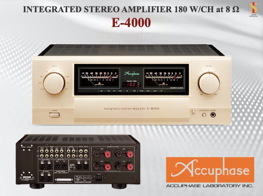 SoundInOfficial's tweet image. Accuphase E-4000 Class AB Integrated Amplifier

Made In Japan

Visit:- soundinnovators.in

#Accuphase #ClassAB #Integrated #Amplifier #IntegratedAmplifier #AAVA #poweramp #preamp #power #amplifier #stereo #hifi #india #mumbai #pune #japanese #MadeInJapan #luxury #homeaudio