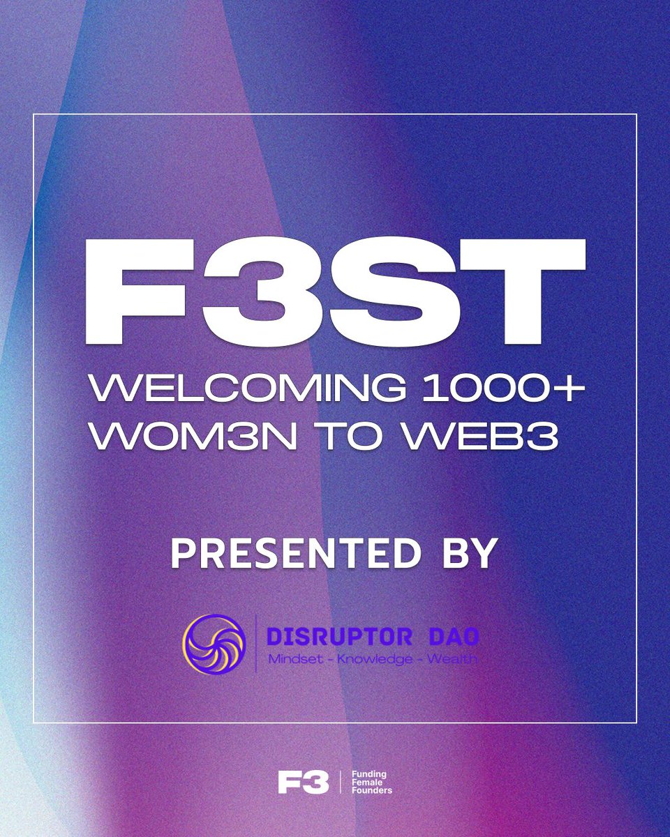 F3_Ventures's tweet photo. Join us at #F3ST in Atlanta for a two-day conference filled with workshops, panel discussions, and a pitch showcase. Early access tickets available now: https://t.co/HV6t12C4g7 #WomeninWeb3 #WomeninBlockchain #AtlantaBlockchain #AtlantaWeb3 #AtlantaTech #DisruptorDAO https://t.co/XIWoDlm6RO