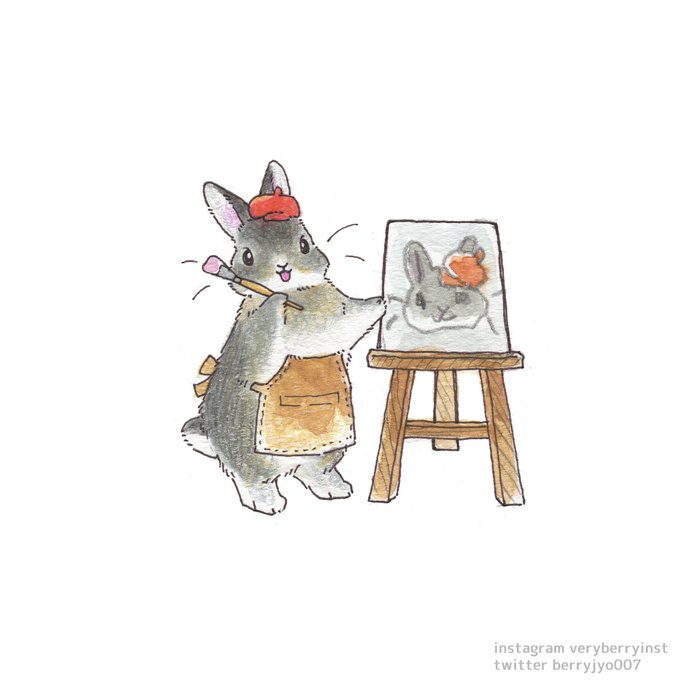 「holding paintbrush painting (object)」 illustration images(Latest)