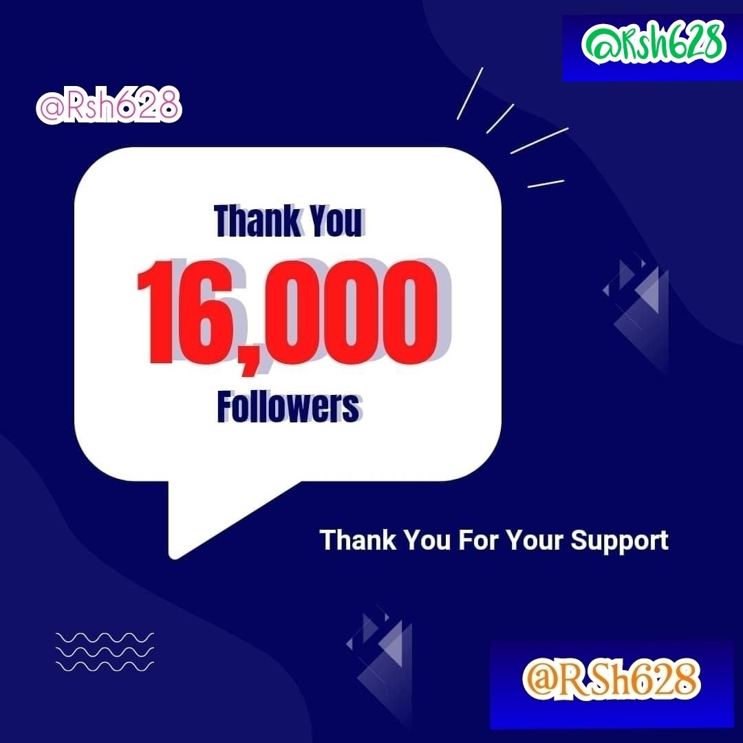 16ہزار فالورز مکمل ہونےپر تمام بہن بھایئوں کا مشکور ہوں۔یہ سب دوستوں  کےپیار اور محبت کا نتیجہ ہے۔
♥️♥️♥️سب کا بہت بہت شکریہ
اپ کا بھائی  اپ کا دوست  <a href="/RSh628/">Raja Shabaz</a>
راجہ شہباز  
  💐💐💐💐💐🐅🐅🐅🐅🐅
✌✌✌✌✌
❤❤❤❤❤
💚💚💚💚
🧡🧡🧡
💜💜💜
💙💙💙
💎💎💎
💫💫💫
<a href="/RSh628/">Raja Shabaz</a>