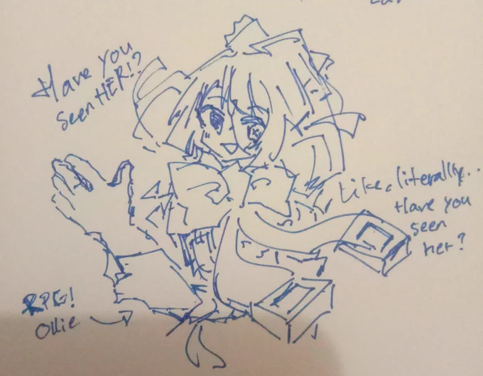 Gonna delay the comic for a bit, have rpg zombie drawn on paper a few minutes ago instead lol#IDRPGver 