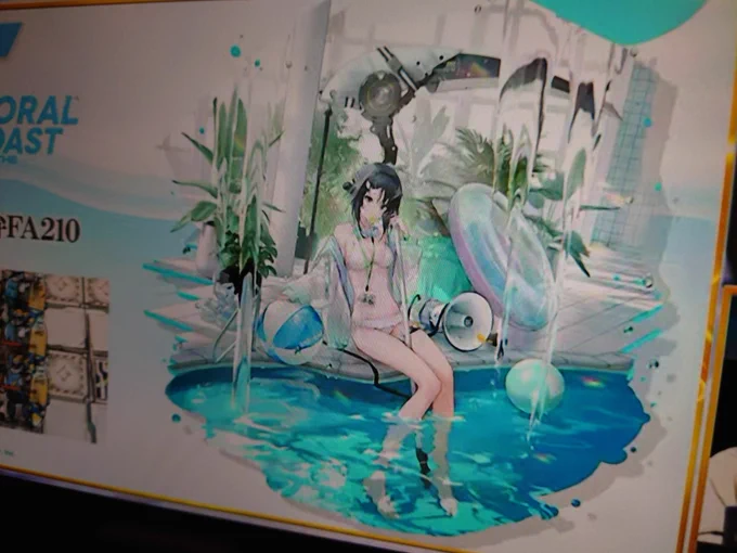 お疲れ様会としてビールと動画を展開したらちょうどラプルマちゃんの水着コーデが来て只今えんがわは歓喜のあまり混乱していゆ!!!!! 