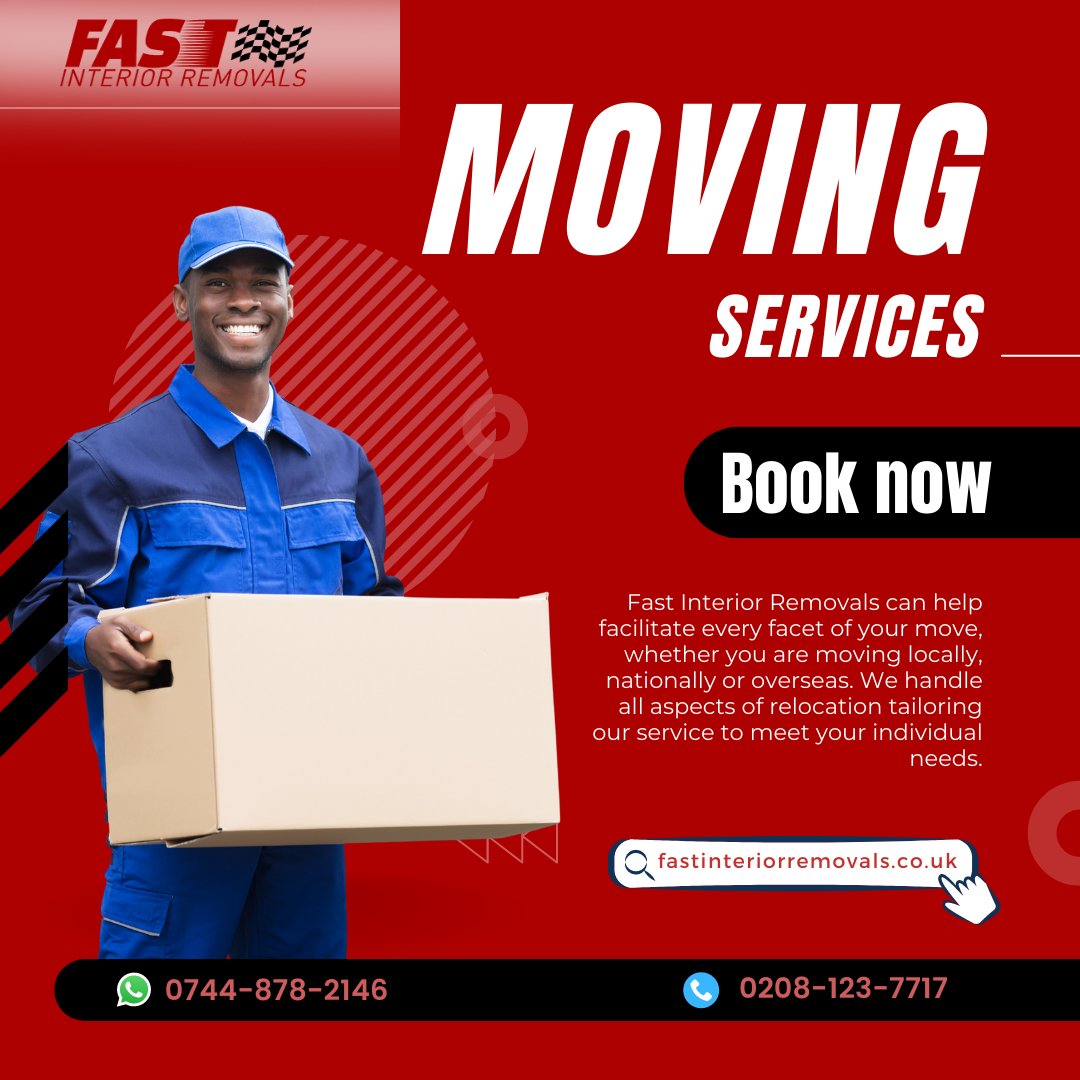 We Make Moving Cheap &amp; Safe

We Provide insured and Safe Storage services. 

👉 fastinteriorremovals.co.uk
📞 0208 123 7717
📧 info@fastinteriorremovals.co.uk

#removalservices #removalcompany #moversearvice #moversnearme #commercialremovals #HouseMovers #houseremovals #wandsworth