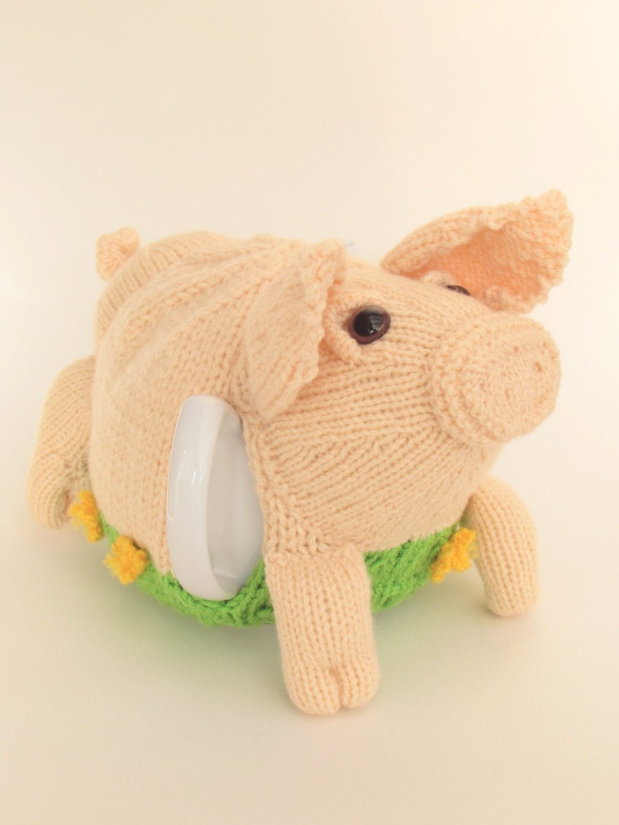 TeaCosyFolk's tweet photo. Perfect for pig lovers! British Lop Pig Tea Cosy Knitting Pattern https://t.co/Tchb5qEuw3 #knitting #pig #pigs #piggy #pigteacosy #teacosy #knittingpattern #loppig #pigears #TeaCosyFolk #knit #knitter https://t.co/KXaqWkVZTd