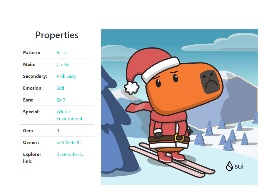 Jessicainms's tweet photo. 🎁 I just unboxed my Sui Holiday Capy! ❄️
was very happy because he wanted to ski into the forest to find his good friends, such as eagle, black bear, tiger, etc. #CapyHolidays @SuiNetwork https://t.co/HrQpPJxl9K