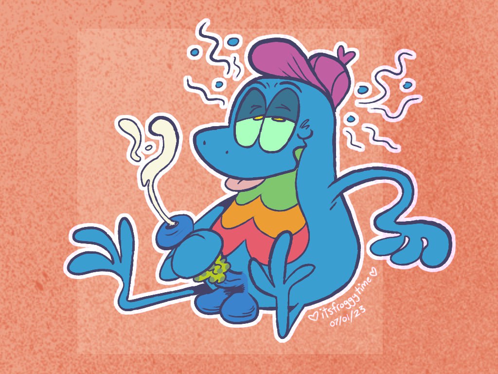 ItsFroggyTime's tweet photo. First art post here babyyyy
Anyways hi im Flubby
(07/01/23) https://t.co/fiGBjIUqFf
