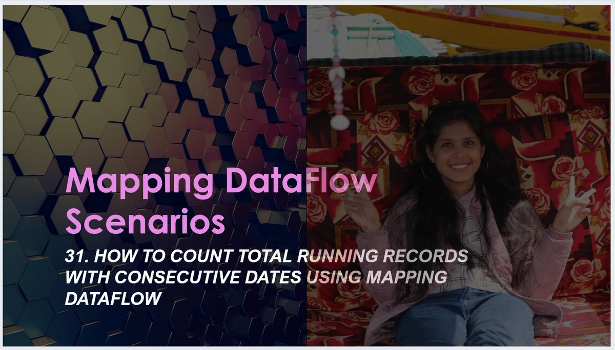 AnnuKumari_ak's tweet photo. #adf #datafactory #azuredatafactory #mappingdataflow #azurecontentannu #azure #azuresynapse #synapse
How to Count total running records with consecutive dates using mapping dataflow

https://t.co/KvZhCs7wve

@AzDataFactory
@Azure_Synapse https://t.co/Come1CrNrX