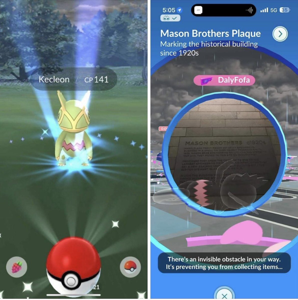 PkmnMasterHolly on Twitter "🚨‼️KECLEON CAPTURABLE AT POKESTOPS AFTER