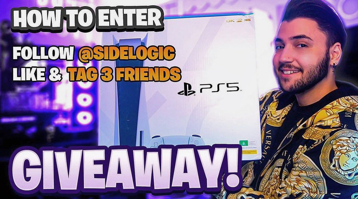 🎁PS5 GIVEAWAY🎁

Must:
1️⃣Follow <a href="/SideLogic/">SideLogic</a> 
2️⃣Like + Retweet
3️⃣Tag 3 friends

Winner will be announced on Valentine’s Day ❤️