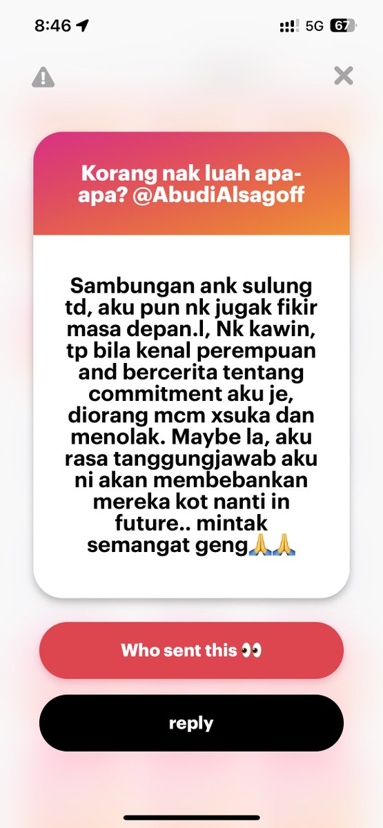 AbudiAlsagoff's tweet photo. Bro you wanna know THE reason why perempuan semua rejected you? They don’t want to marry a man that have commitments issues. Kalau dah kahwin, your responsibility is YOUR wife and kids. That is first out of everything. Dah setel tu baru your parents then your siblings. https://t.co/uuiG3cftBl