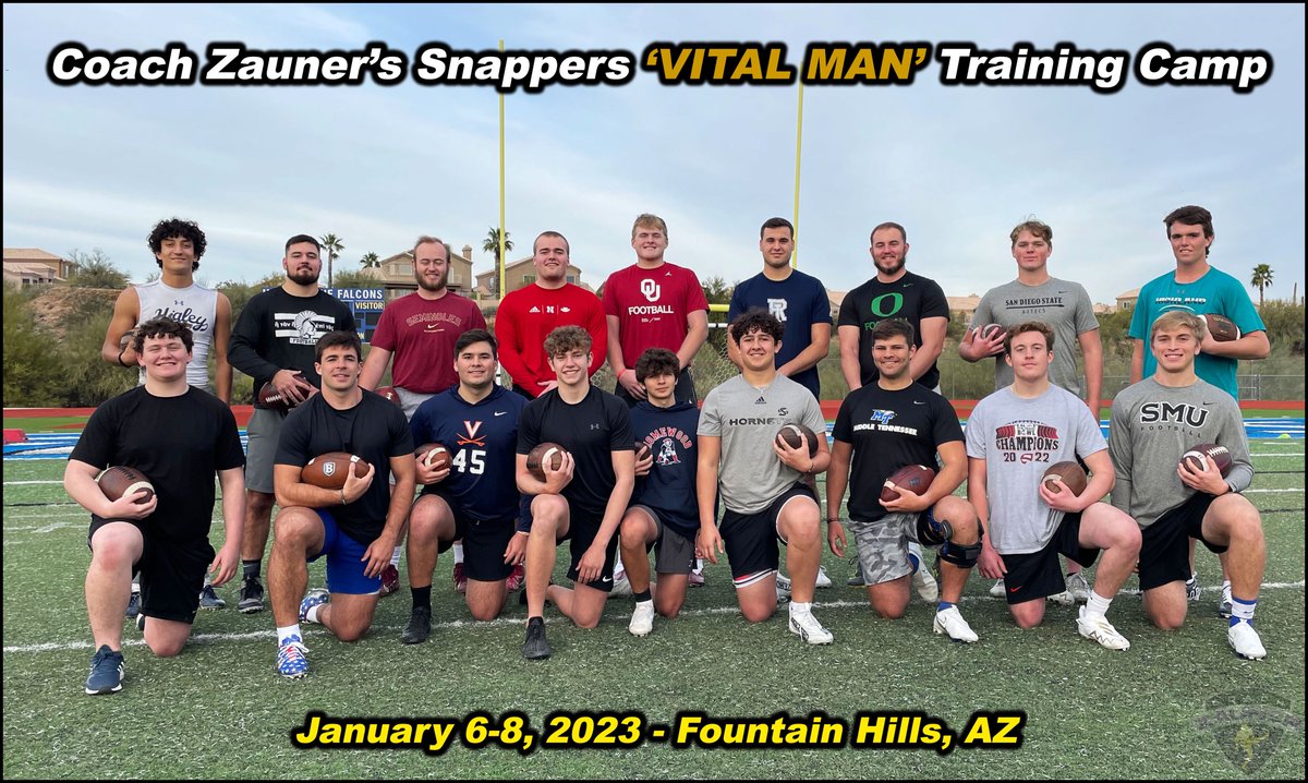 Gary Zauner on Twitter "Coach Zauner's Snappers ONLY "Vital Man