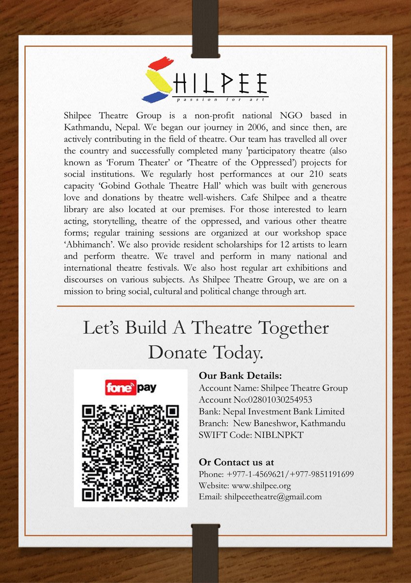 ShilpeeeTheatre's tweet photo. This is our idea behind the fund 🎭🎭😊
#gogetfundme
#Shilpee
#Amphitheatre at sundar-Haraicha https://t.co/hRuAYKuozs