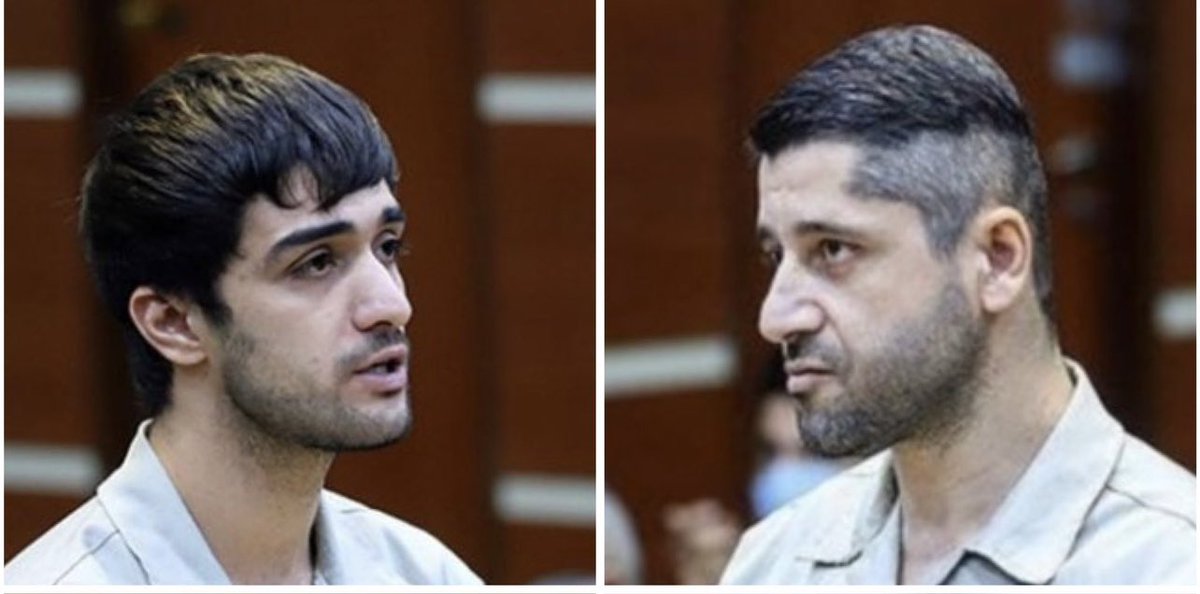 TheDrIman's tweet photo. They killed 
#MohammadMehdiKarami 
And 
#SeyedMohammadHoseini 
I.R regime executed them in cold blood this morning 
Is there any intention in this messed up freaking world to stop this madness? 
#MahsaAmini 
#IranRevoIution https://t.co/eBCxtoee2o