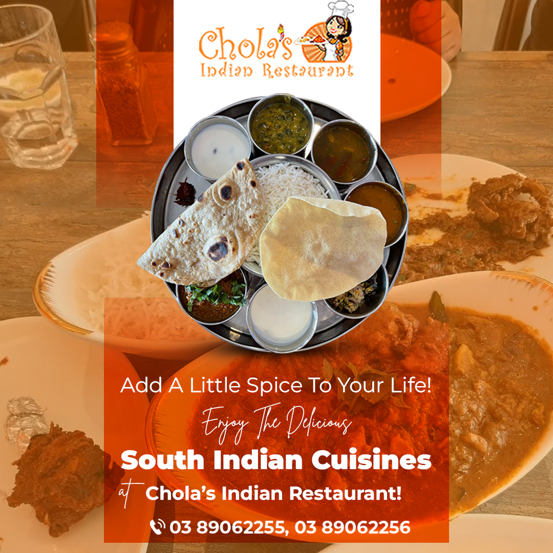 CholasIndian's tweet photo. ADD A LITTLE SPICE TO YOUR LIFE!😋
ENJOY THE DELICIOUS SOUTH INDIAN CUISINES AT CHOLA’S INDIAN RESTAURANT! 

#cholasindianrestaurant #fotd #dailyfood #foodie #foodporn #cranbourne #reservation #nonvegetarian #nonvegfood #indianrestaurant #australia #indianfood #indiancuisines https://t.co/2hZlZ2Tax7